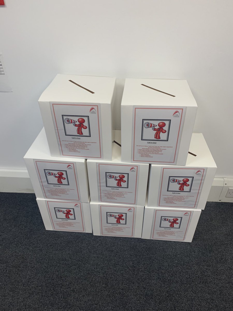 🚨 CALL IT OUT 📢
We are delighted with our #callitout system developed by Miss Fisher! The boxes, forms and stickers are ready to go. ❤️✨ #safeguarding #Barnsley
