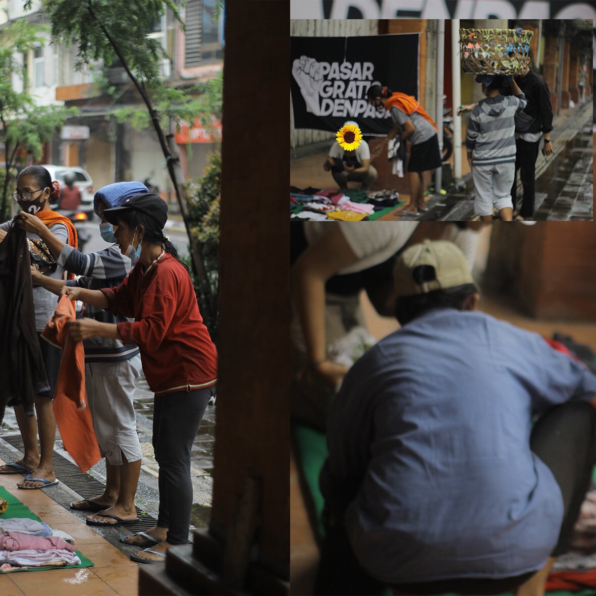 pasargratisdps's tweet photo. Dokumentasi lapakan tgl 12 Januari 2022 yang kami gelar di Jl. Gajah Mada, Denpasar. 
Lapakan kali ini bersama teman-teman @pelajarmelawan yang selalu setia berjuang bersama. 
Sampai jumpa pada lapakan selanjutnya🖤🌻 https://t.co/xKgCHL38Em