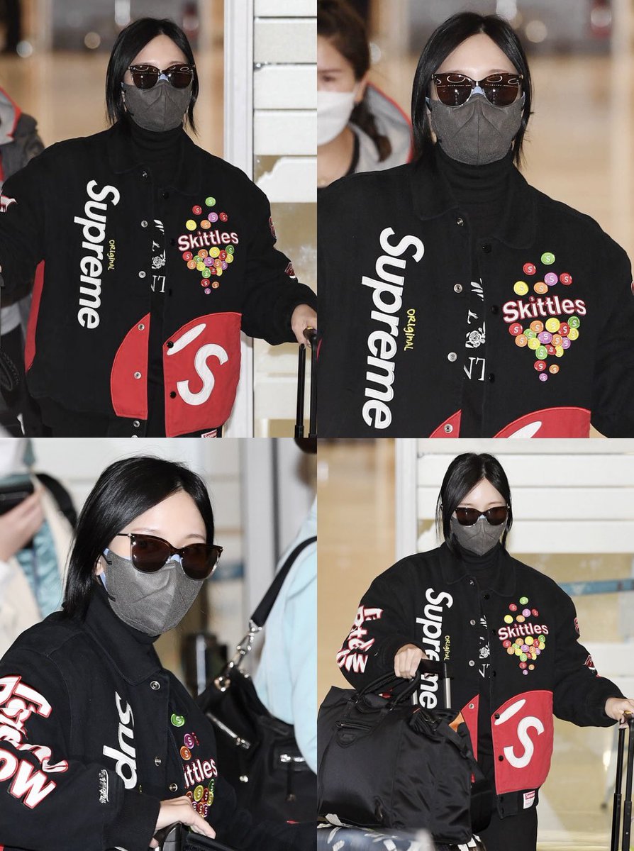 メンズtwiceミナ着用Supreme Skittles Varsity Jacket - スタジャン