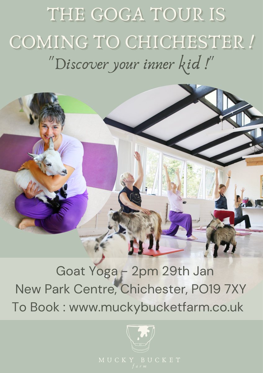 It's back, Goat Yoga - Saturday 29th Jan. at 2pm
#chichester #westsussex