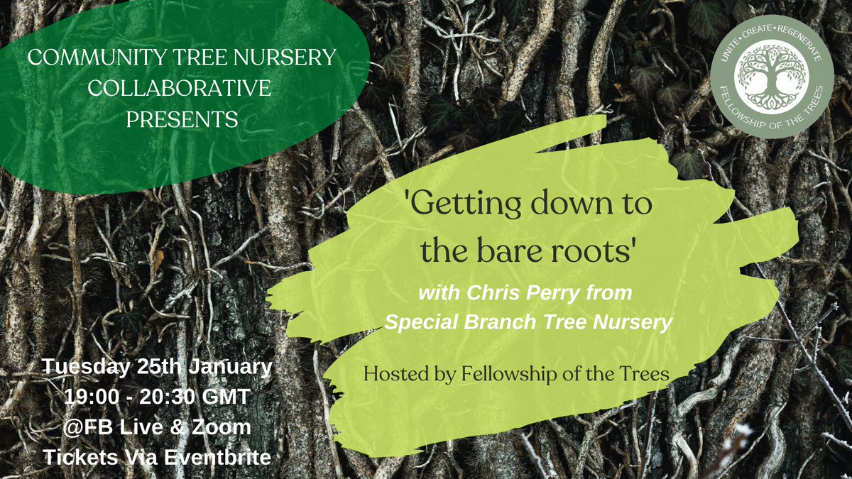 FellowshipTrees's tweet image. Register now for the next training session from the Community Tree Nursery Collaborative, &apos;Getting down to the bare roots&apos;.  For all good tips on bare root tree management. eventbrite.co.uk/e/242990359707
#communitytreenurseries