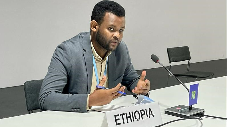 Yared Abera acted as a climate negotiator for Ethiopia at COP26.