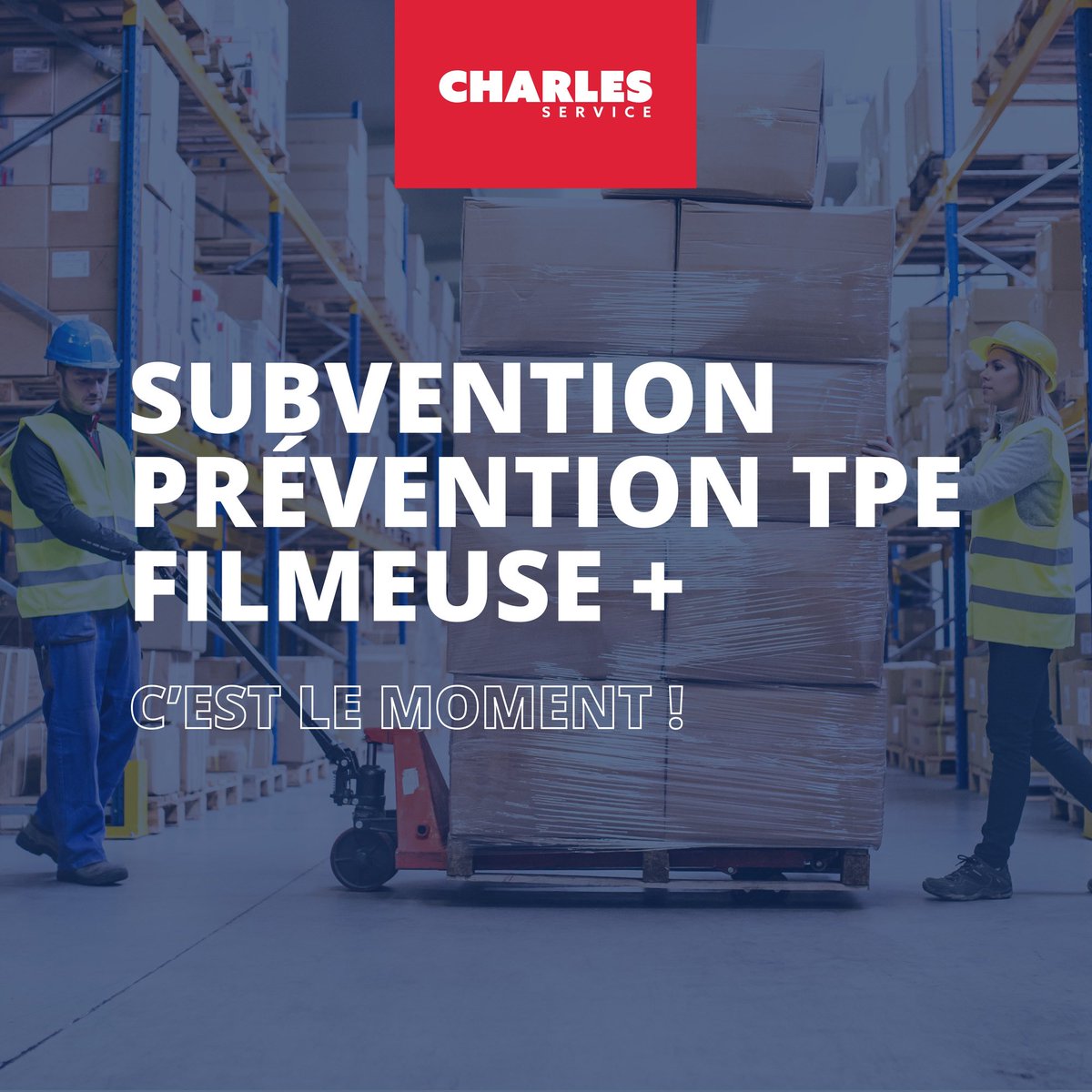 Laissez-nous vous présenter la subvention Prévention TPE🤓

C’est une subvention afin de prévenir des risques associés au filmage manuel des palettes.

On vous explique tout dans notre dernier article 👉🏻 zurl.co/oXPo 

#charlesservice #subvention #manutention