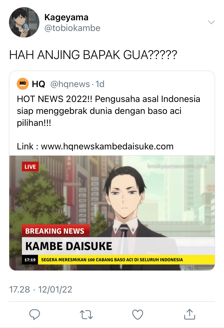 mulungaja's tweet photo. — prank miskin 

kageyama au https://t.co/2zu0N1Zwjc