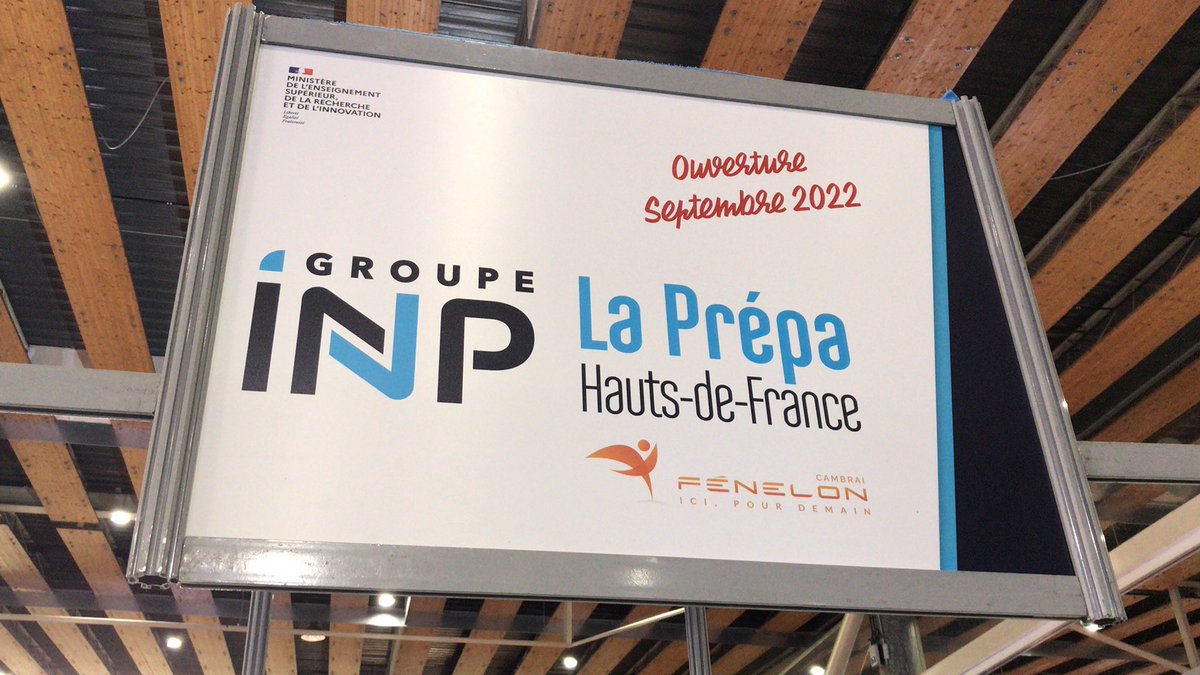 PrepaINP_Nancy's tweet photo. En direct du salon #etudiantlille pour l’ouverture de la Prépa INP Hauts de France @Univ_Lorraine @GrenobleINP @LorraineINP https://t.co/ywRn2BRquE