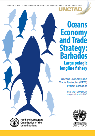 UNCTAD's tweet photo. A 🆕 @UNCTAD report focuses on sustainable marine fisheries and seafood processing in #Barbados 🇧🇧  specifically large pelagic longline fishery and the process of moving from exporting fresh-headed and gutted tuna to exporting fresh tuna loins 🐟

Read it: https://t.co/4qpGolt3qU https://t.co/gubnpHYhCi