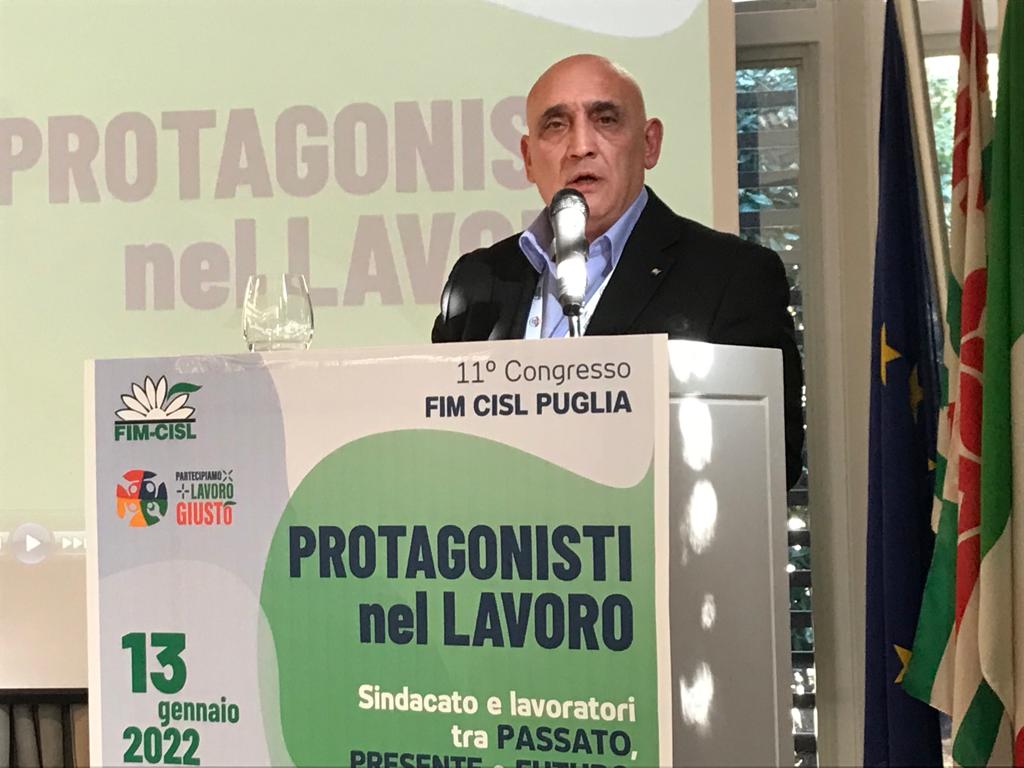 XI Congresso #FimCisl #Puglia #Prtagonistinellavoro @GianfrancoGasb1 “Come FIM ci confermiamo primi tra i metalmeccanici pugliesi sia come rappresentanza sia come rappresentatività. Risultato frutto del lavoro dei nostri delegati che tutti i giorni presidiano le fabbriche'.