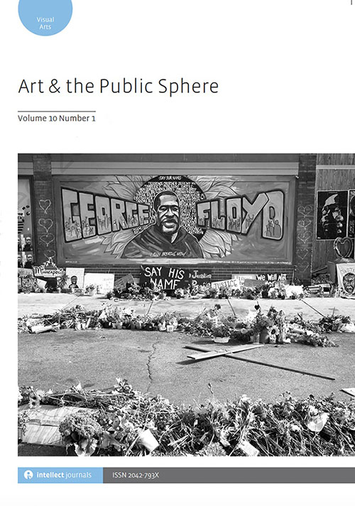 Jim Brogden &amp; Douglas Harper article "R WE LOUD ENOUGH?: Re-inscribing monuments in the public sphere by the Black Lives Matter movement" in Art and the Public Sphere journal 10.1 Explores the re-inscriptions of monuments during BLM protests 2020#blm#intellectbooks#leedsmedia