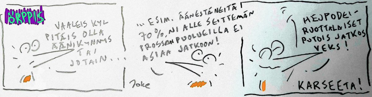 orppis's tweet photo. #vaalit #äänikynnys #politiikka #puolue #prosentti #örppis #karseeta https://t.co/MkE0UNRHUW
