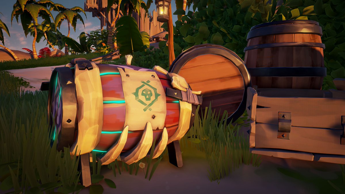 SeaOfThieves's tweet image. We call this a Keg of Ancient Black Powder, what does your crew call it?