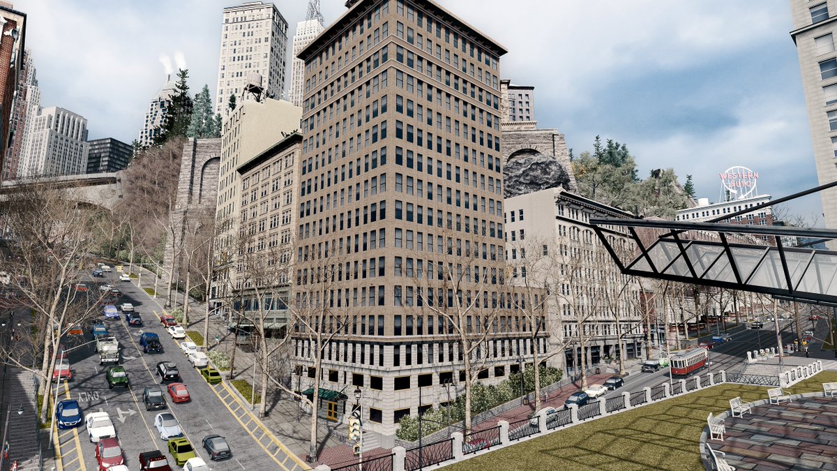 Porthaven City
Four quaint intersections at Old Porthaven district, from central town to Settler's Hill area. Street names are there, last pic is Baxter road and Eldred ave (names taken from kinda famous steep streets, which I love to make).