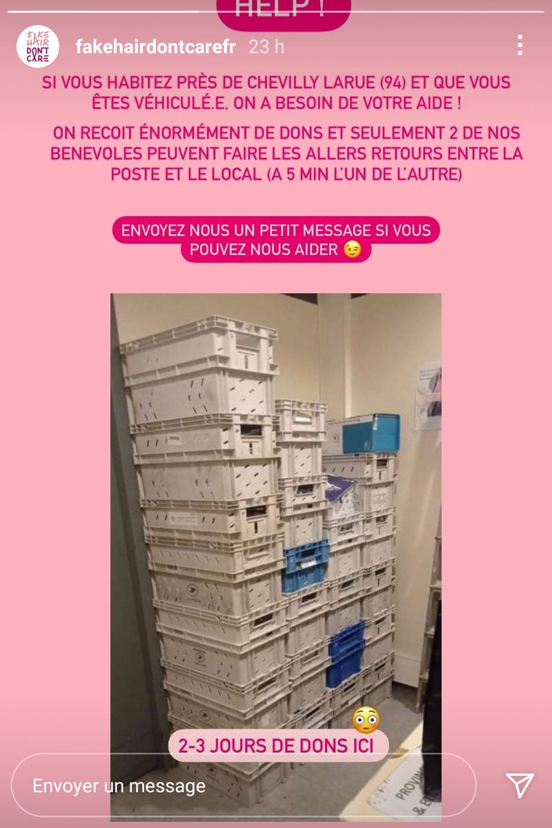 Newy Marina #VPCG #JeSuisPaul (@newy_marina) on Twitter photo Merci de relayer la demande de <a href="/AssociationFHDC/">Fake Hair Don't Care</a> faite sur instagram pour les aider à transférer les dons 🙏
Réponse également possible via leur page de contact fakehairdontcare.fr/contact/ Merci de relayer la demande de <a href="/AssociationFHDC/">Fake Hair Don't Care</a> faite sur instagram pour les aider à transférer les dons 🙏
Réponse également possible via leur page de contact fakehairdontcare.fr/contact/