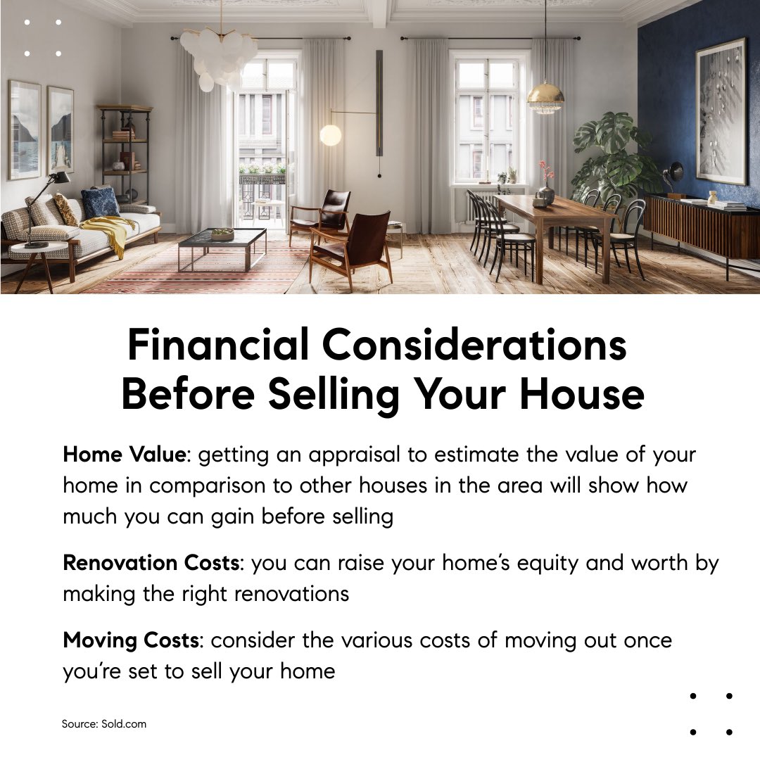 NancyJgrossman's tweet image. The process of selling your home can sometimes be stressful and even expensive. By assessing the worth of these factors, you can prepare your finances for the entirety of the process.
#MarketMatters
#TheCompassDifference 
#MainLineFineHomes
#CompassEverywhere
#CompassGreaterPhil