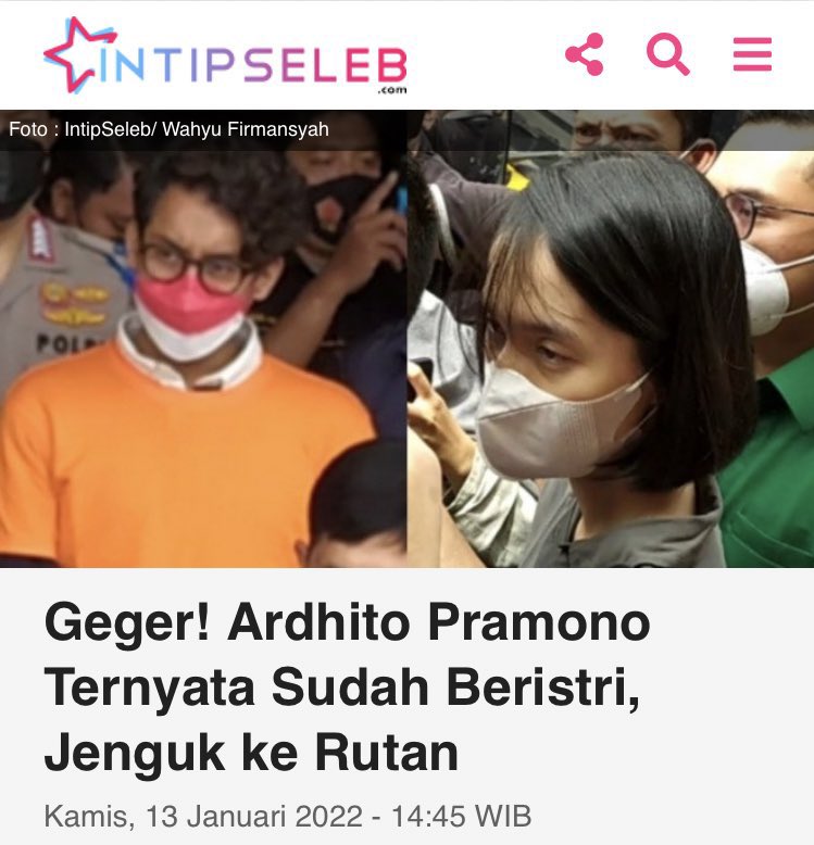 Wdyt? kaget ardhito nark0b4 ❌
kaget ardhito udh punya istri ✅