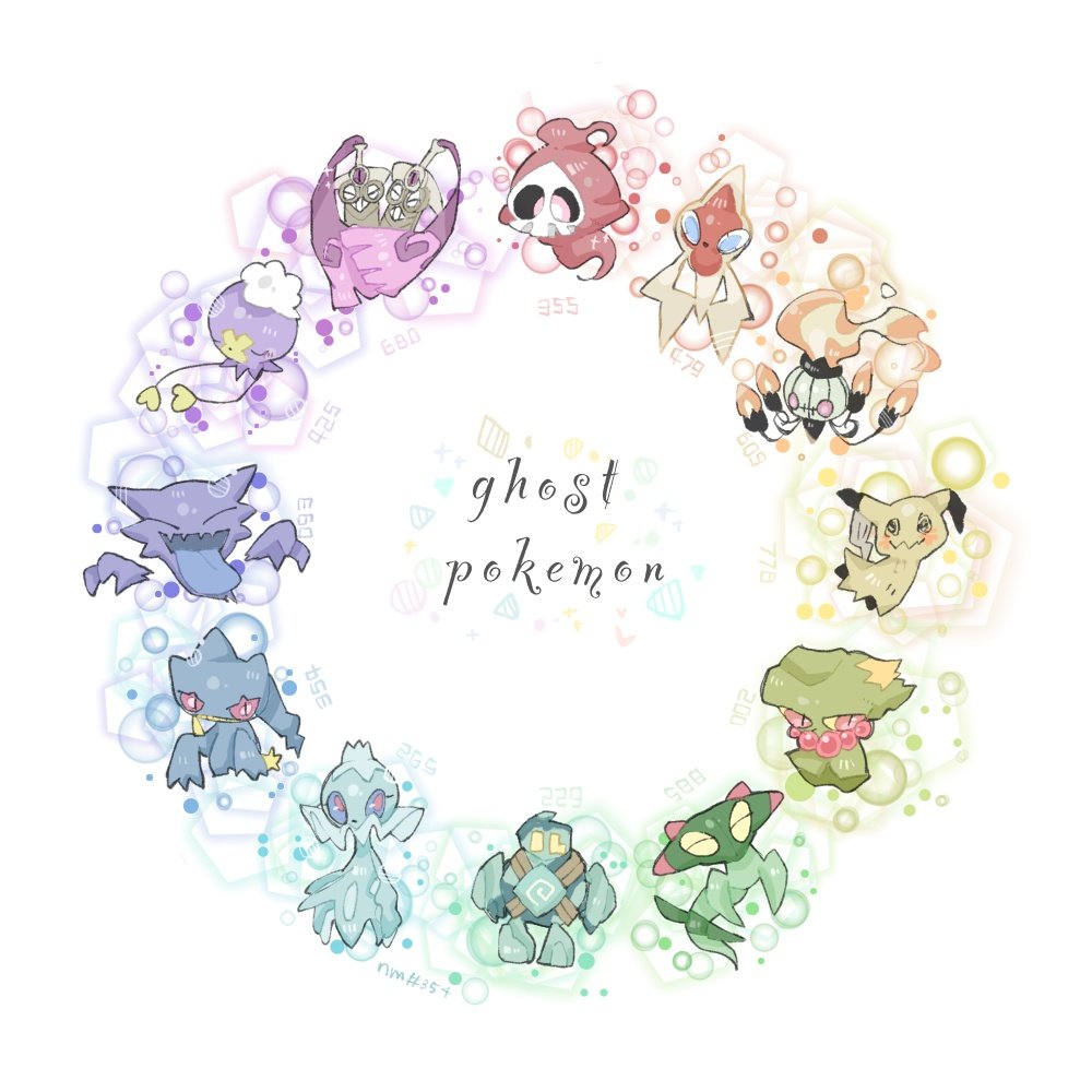 pokemon (creature) no humans closed eyes smile white background open mouth bubble general  illustration images