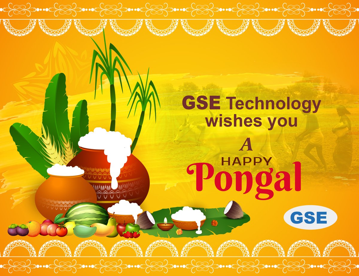 TechnologyGse's tweet image. Happy Pongal to you and your family...
  
இந்த தைத் திருநாளில் நாம் உண்ண உணவு அளிக்கும் இயற்கை அன்னைக்கும், உழவர்களுக்கும் வாழ்த்துக்கள்!

இனிமை பொங்க என்றும் உங்கள் வீட்டில் மகிழ்ச்சி பொங்க பொங்கலோ... பொங்கல் வாழ்த்துகள்!

GSE Technology | gsetech.co.in
#GSE #GSETech