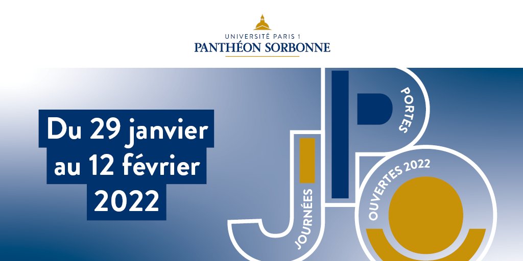 🏫 Les journées portes ouvertes 2022 de #Paris1PanthéonSorbonne auront lieu chaque samedi du 29 janvier au 12 février !

🤗 Découvrez les filières et parcourez les campus de l’université pour trouver votre futur cursus universitaire

Plus d’informations 👉 swll.to/yhGXu