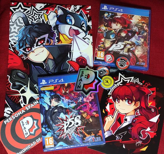 🎉SORTEO TERCER ANIVERSARIO🎉
Sorteamos un pack de: Persona 5 Royal, Persona 5 Strikers (PS4), 2 prints de <a href="/sandraghart/">Sandra 🌠 JW MADRID AH71</a>, 3 chapas oficiales del #P25th y merchan de la comunidad

Para participar:
✅Síguenos
✅RT
➡️(Opcional) Síguenos en twitch.tv/personaspain

Fin 31/01, ¡Suerte!
