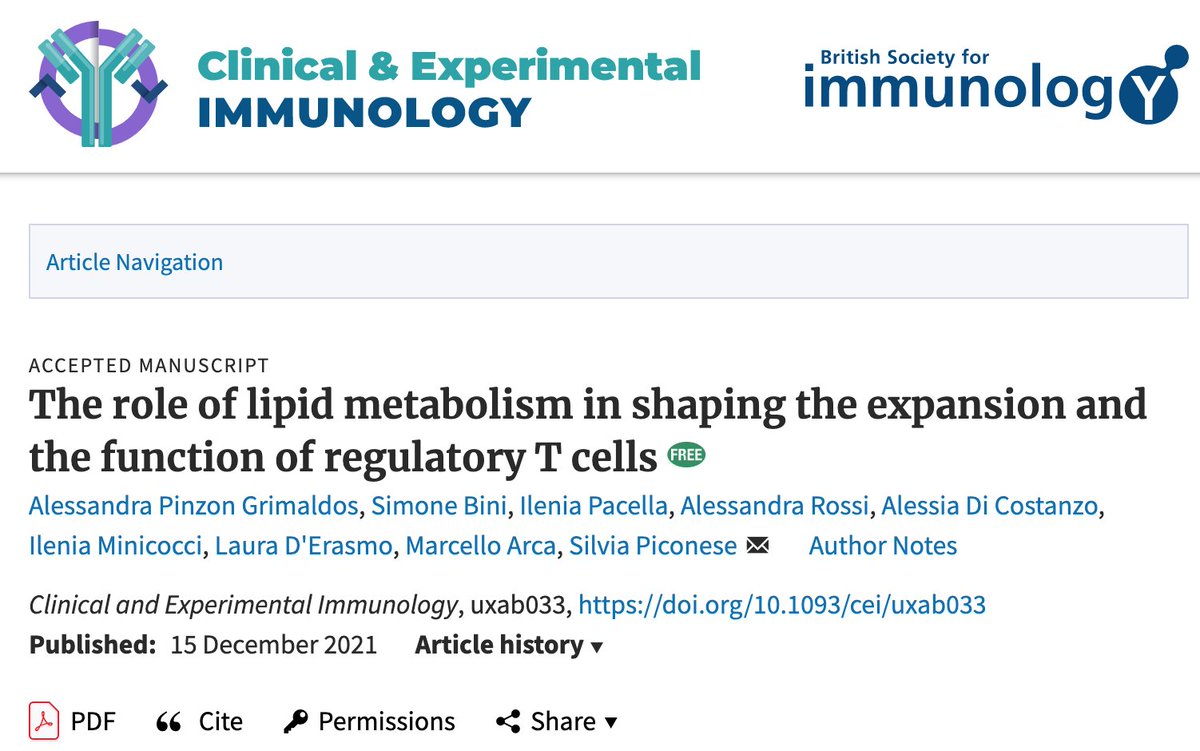 PicoLab (@labpico) on Twitter photo Our review on #cholesterol #metabolism and #Treg is now online <a href="/CEIjournal/">Clinical & Experimental Immunology</a>!
Thanks to <a href="/AlessandraPinz3/">Alessandra Pinzon</a>, <a href="/_SimoneBini_/">Simone Bini</a> and all co-authors at <a href="/SapienzaRoma/">Sapienza UniversitĂ di Roma</a>
academic.oup.com/cei/advance-ar… Our review on #cholesterol #metabolism and #Treg is now online <a href="/CEIjournal/">Clinical & Experimental Immunology</a>!
Thanks to <a href="/AlessandraPinz3/">Alessandra Pinzon</a>, <a href="/_SimoneBini_/">Simone Bini</a> and all co-authors at <a href="/SapienzaRoma/">Sapienza UniversitĂ di Roma</a>
academic.oup.com/cei/advance-ar…