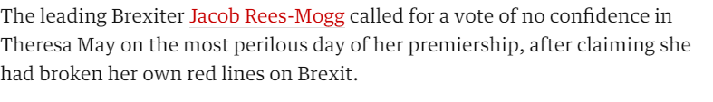 I presume these are two different Jacob Rees-Mogg's, oh no wait they are the same person.