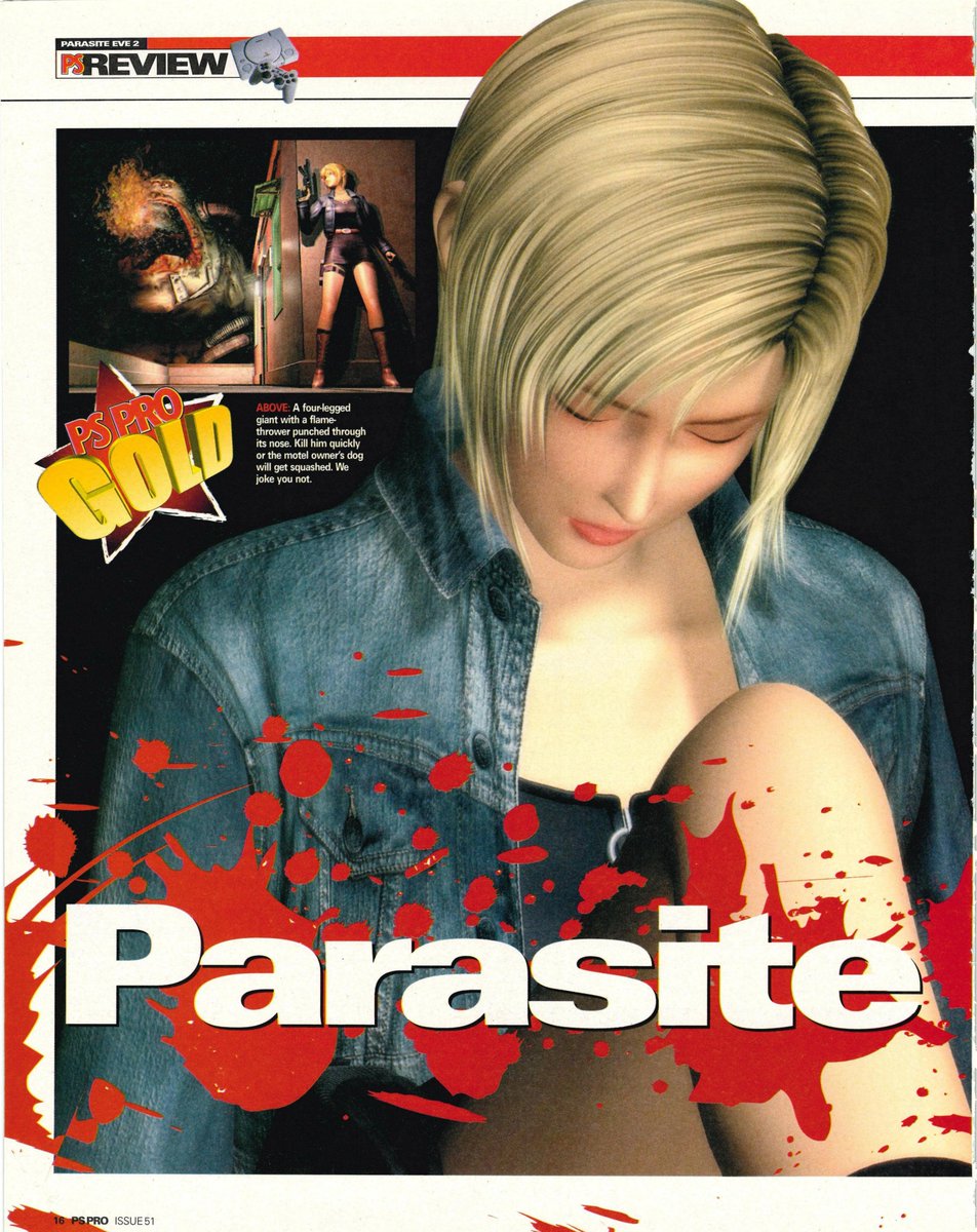 RT @TotalScanlines: Playstation Pro #51 September. 2000
Review: Parasite Eve 2 (Playstation)
Square 2000 https://t.co/FQKXOtNUce