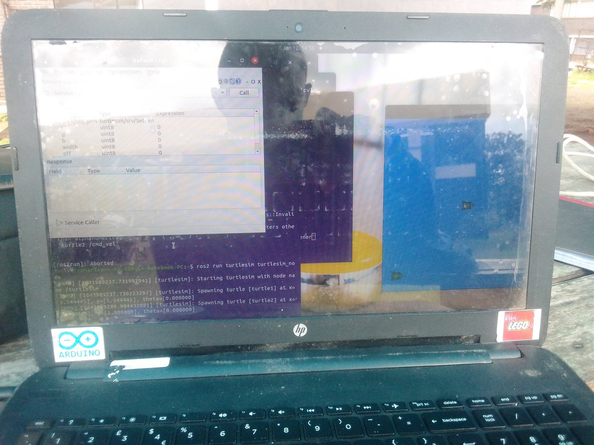 Marlvern9's tweet photo. Day 2 of #100DaysOfCode Today i looked at introduction to #turtlesim 🐢and #rqt and also on #ROS2 #Nodes #100DaysOfCode #opensource #Robotics #5secondrules https://t.co/s0wOEQTXK7