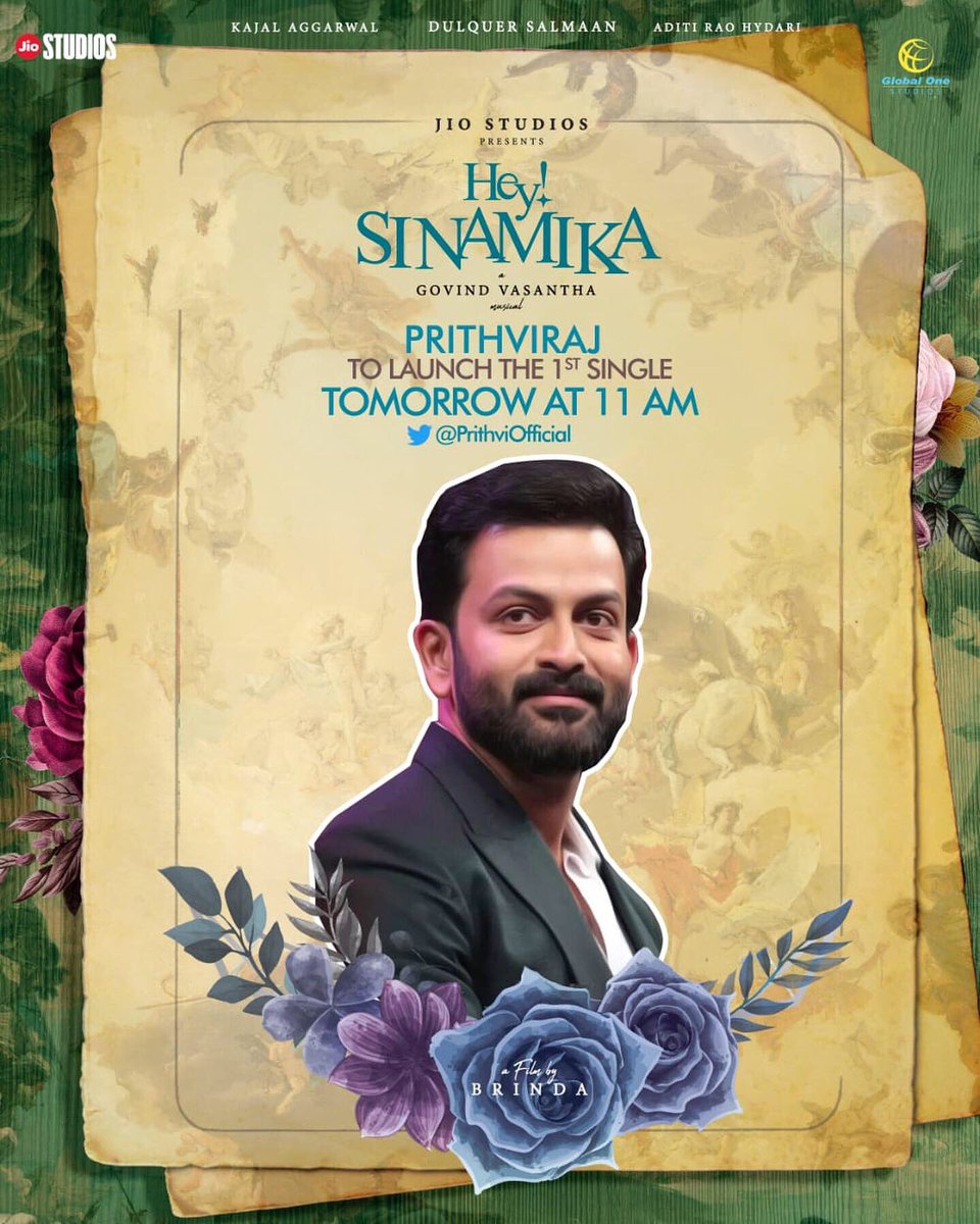 jiostudios's tweet photo. Energetic &amp; motivational single #Achamillai sung by the vibrant and talented @dulQuer to be launched by super entertainer @Siva_Kartikeyan sensational star @PrithviOfficial &amp; mesmerising actress @Samanthaprabhu2 tomo at 11am 

#HeySinamika #DQ33 https://t.co/a3QRfrZRKy