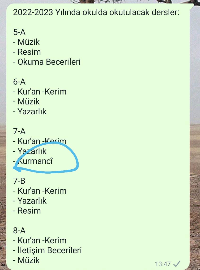 Li dibistana gundekî Nisêbînê cara ewil e poleke Kurmancî vedibe.
16 xwendekar hilbijartiye. 💐🙏♥️ Çi xweş...