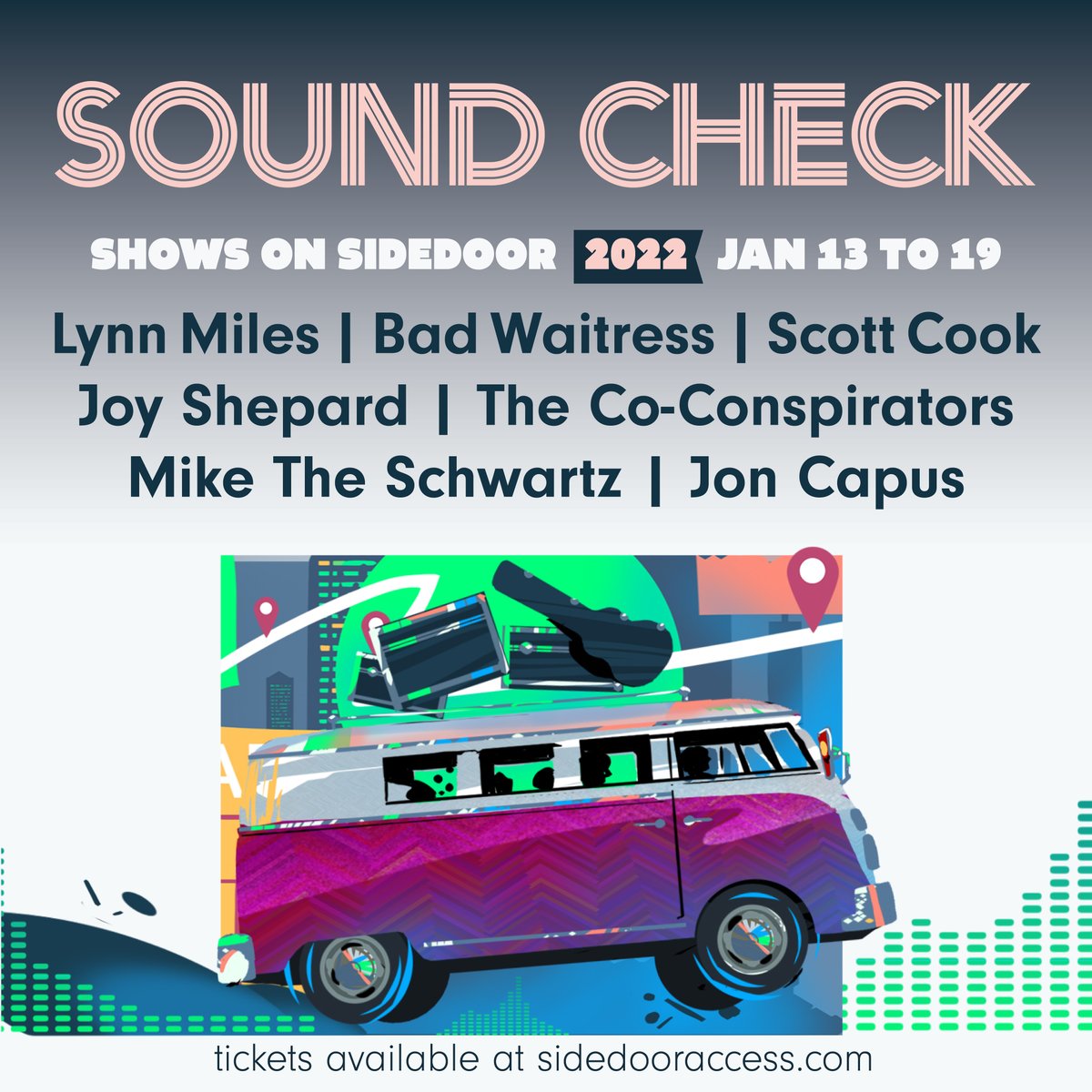 JUNO award-winning musician Lynn Miles is back for this week's Sound Check! Miles is one of Canada’s most accomplished singer-songwriters with 13 solo albums to her credit. Browse all upcoming shows 👉 ow.ly/gZj350H7ApK 
#bookedwithsidedoor #showsonyourownterms