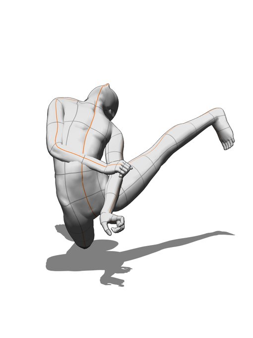 逆海老縛りのモデルが欲しくて作ってみた。 