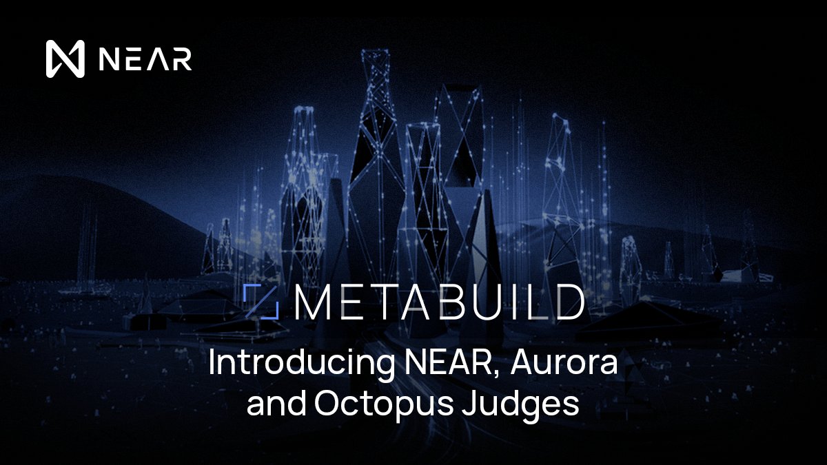 NEARProtocol's tweet image. 1/ 📣 The @NEARProtocol #MetaBUILD Hackathon is live!💥

The MetaBUILD Hackathon offers you the opportunity to build your dream project and have it reviewed by the leaders that are building #NEAR and its ecosystem.

Introducing the NEAR, Aurora and Octopus judges 🔽