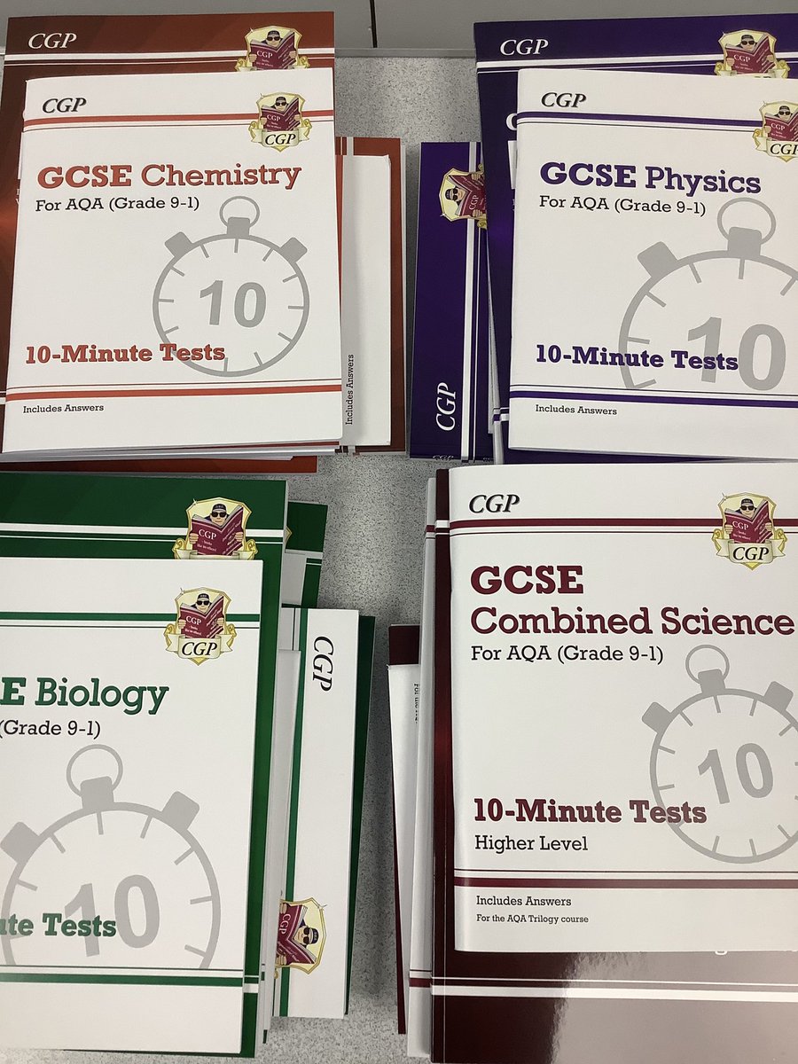 RibstonHallHigh's tweet image. Our GCSE Science students are going to be busy with new reading material over the coming months. These CGP guides and tests are great for helping students to revisit their science knowledge. #gcsescience #revisionguides