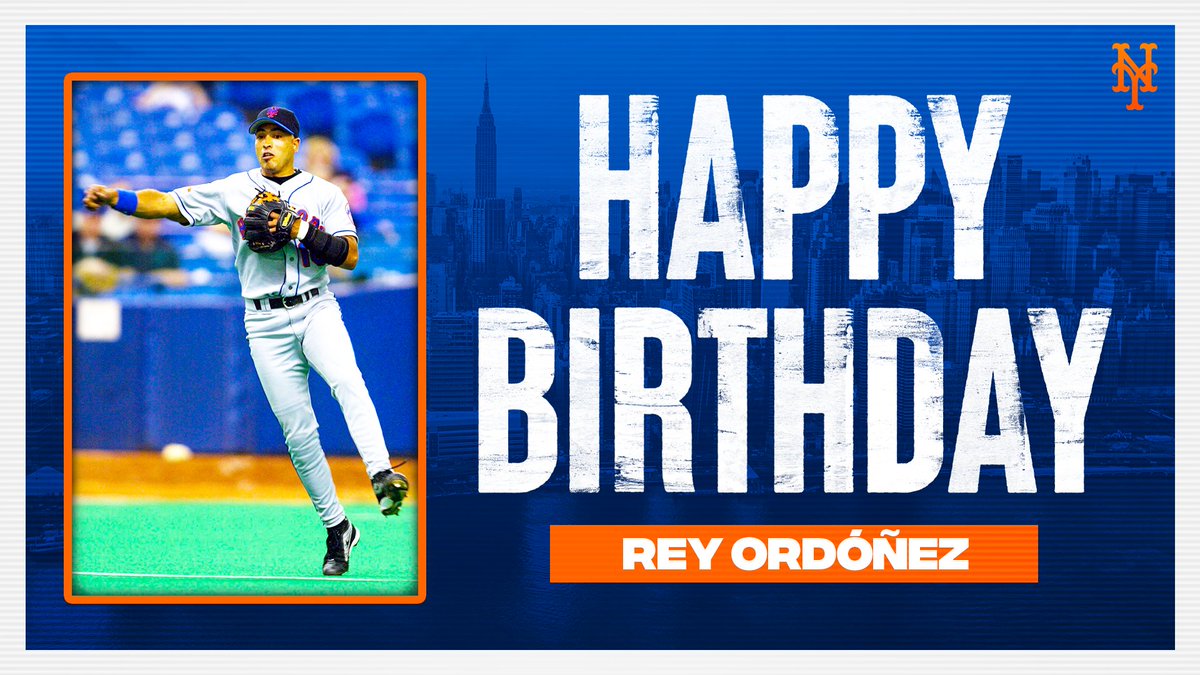 Mets's tweet photo. Join us in wishing a happy birthday to Rey Ordóñez! 🎉🎊 https://t.co/LMUOKAsxjA