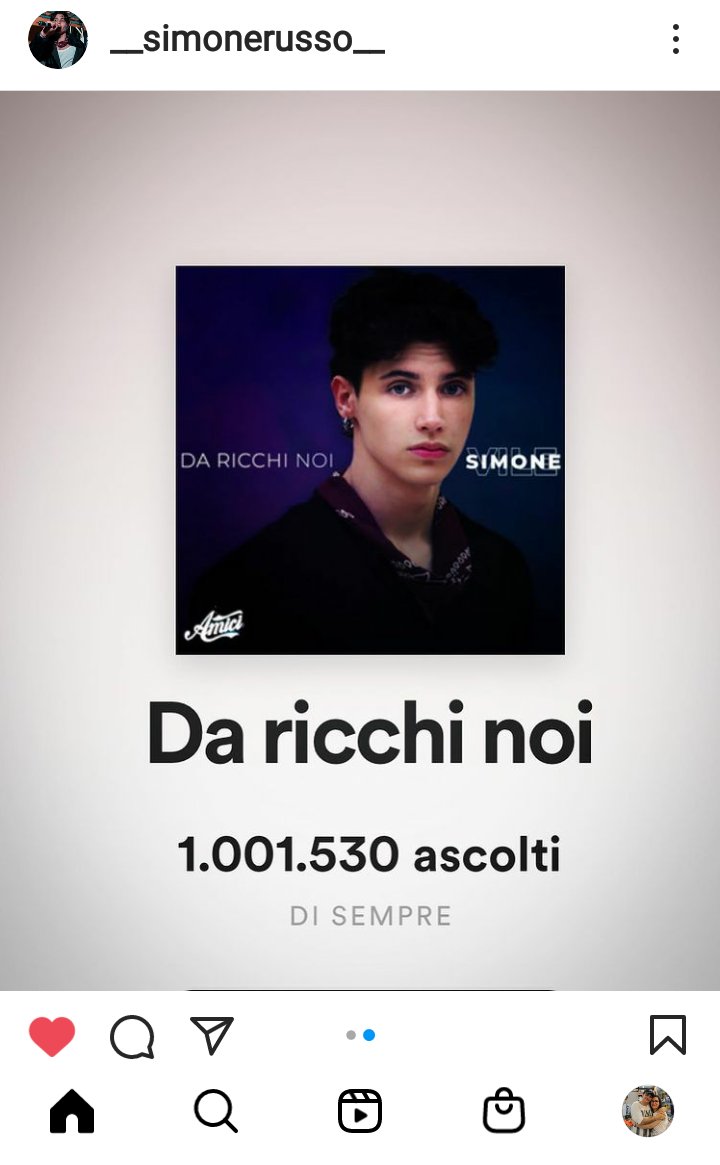 LaVale81's tweet photo. Sono fiera di te, tanto tanto.💘#SIMONERUSSO #DARICCHINOI #1MILIONE #PROUDOFSIMONE https://t.co/gZPourbsH7