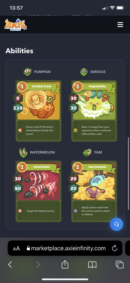 Amelia_Hyn's tweet photo. I‘m looking for a experienced Scholar who can handle this Team.Which opponent would be weak or strong against your poison team. How would  your playstyle be to balance the watermelon card? I have 3 slots free soon (double bug &amp; poison) #AxieScholarships #AxieInfinityScholar https://t.co/tITgcMAsPi
