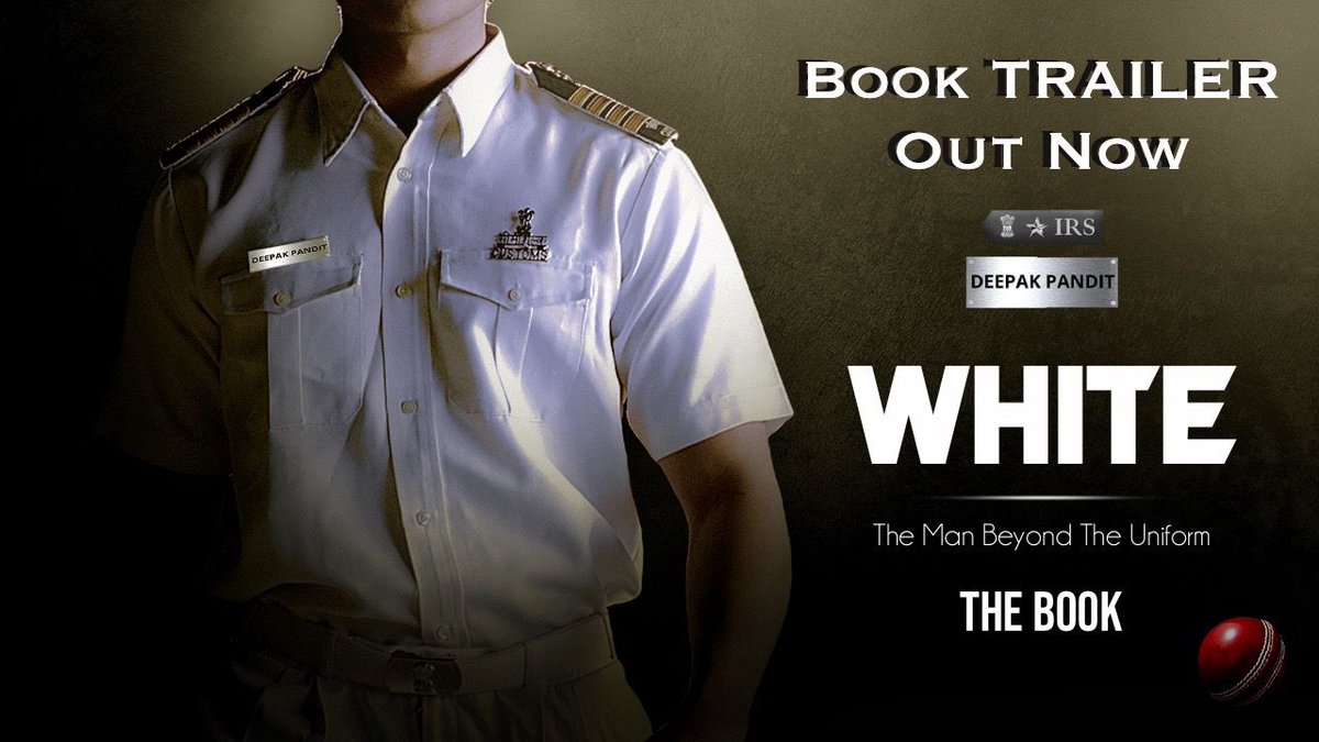 taran_adarsh's tweet photo. Presenting a unique concept... Trailer of a book, titled #White: The Man Beyond The Uniform... Penned on the life of #DeepakPandit [Asst Commissioner of Mumbai Customs and now GST]... Authors #SheetalBhan and #AamirBengali have initiated this biography... https://t.co/oQDPPmYbjO https://t.co/T3nP5FpyOU