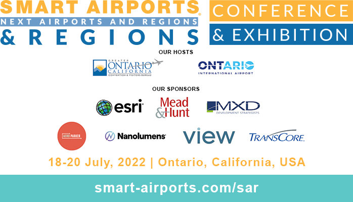 SmartAirports's tweet photo. Join these companies at the SMART Airports &amp; Regions Conference &amp; Exhibition hosted by  @flyONT, CA 18-20 July.  @Esri , @MXD_development, @AeroParkerNews, @MeadHunt @NanoLumens, @view_inc_, @transcore, @BoschSecurity, @Daktronics, @TCRPC, @ETATransit, @NBCcorp , @ForboFlooringNA https://t.co/ExrIpdwmbn