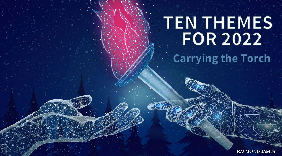 LarryAdamRJ's tweet photo. Our 2022 outlook titled “Carrying the Torch” uses the #WinterOlympics as the backdrop for our #TenThemes – a collection of our most critical insights regarding the major asset classes, economy, and portfolio positioning as we start the new year. https://t.co/LEK3UPJSMC https://t.co/bju7osRDtb