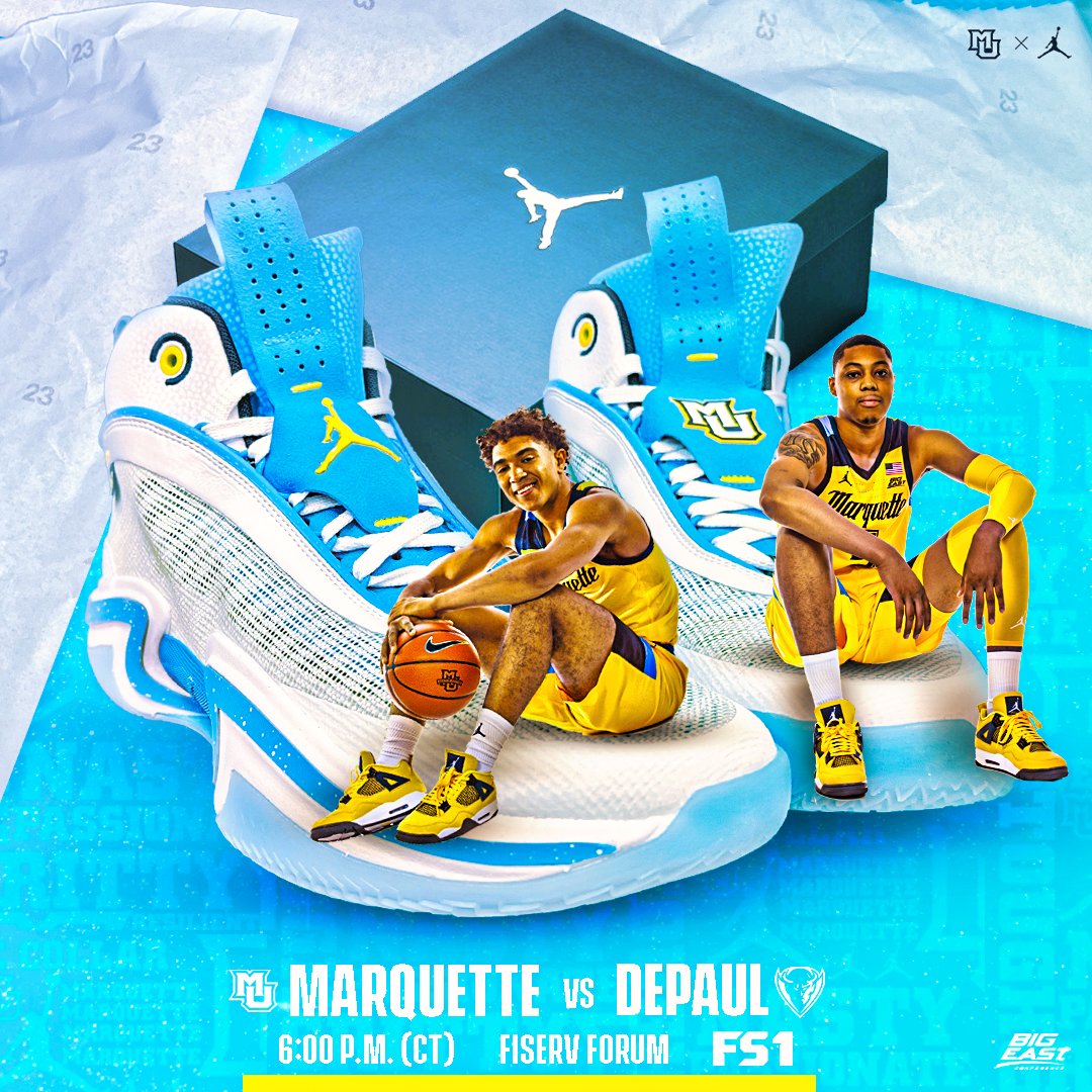 MarquetteMBB's tweet image. Back at home 🏠

📍 @FiservForum 
⏰ 6pm
📺 FS1
🔊 @ESPNMilwaukee (bit.ly/30eJFAc)