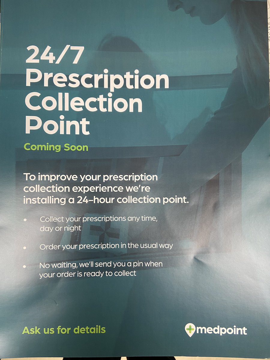 MCHFT_Pharmacy (@mchft_pharmacy) on Twitter photo Who else is crazy busy at the moment ๐คฏ? Here at Leighton you can collect your medicines at a time that works for you, 24/7 โฐ. Ask us about our <a href="/medpointUK/">MedPoint - Shaping the pharmacy of tomorrow</a> collection service today! Easy to use, conveniently located and free! Who else is crazy busy at the moment ๐คฏ? Here at Leighton you can collect your medicines at a time that works for you, 24/7 โฐ. Ask us about our <a href="/medpointUK/">MedPoint - Shaping the pharmacy of tomorrow</a> collection service today! Easy to use, conveniently located and free!