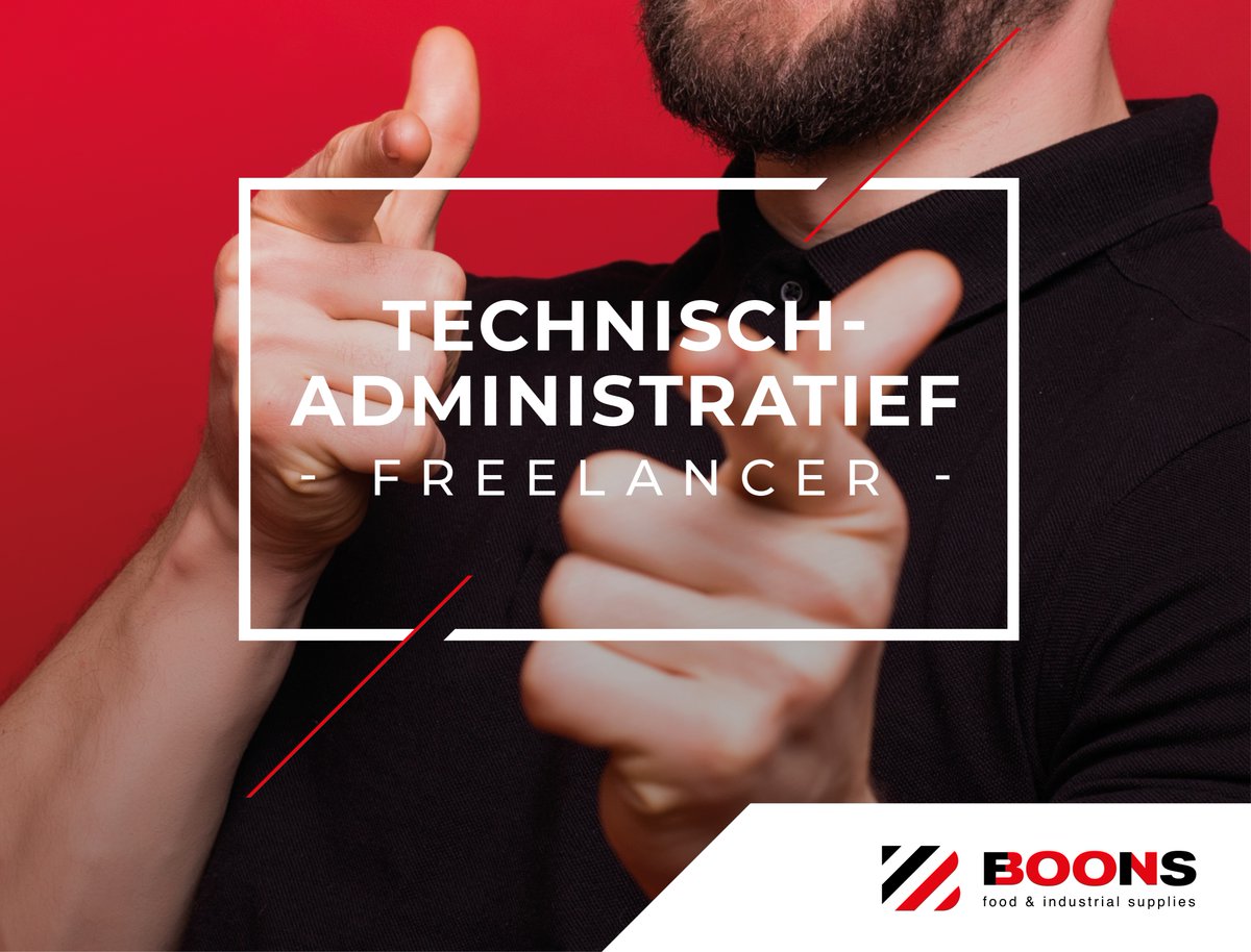 Voor de uitrol van nieuwe ontwikkelingen en de optimalisering van ons huidige gamma zijn wij op zoek naar een TECHNISCH-ADMINISTRATIEF FREELANCER!! Je wordt voor deze opdracht ondersteund door ons team van ingenieurs en technisch tekenaar. Meer info: boonsfis.com/nl/vacatures/t…