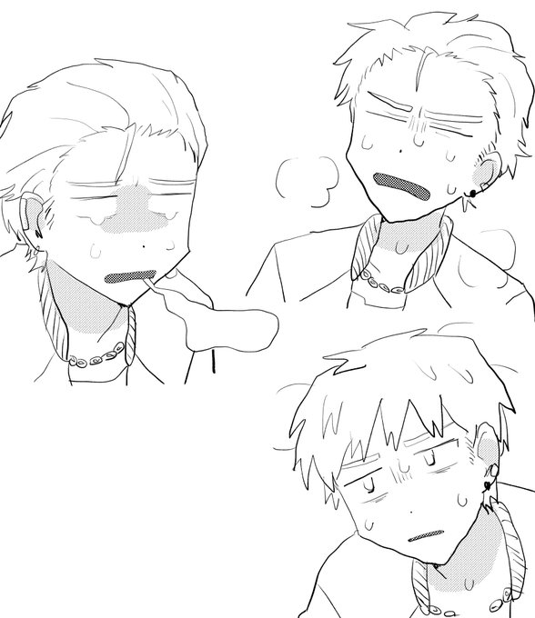 @agetatemax しょぼしょぼの先輩も描きました✊ 