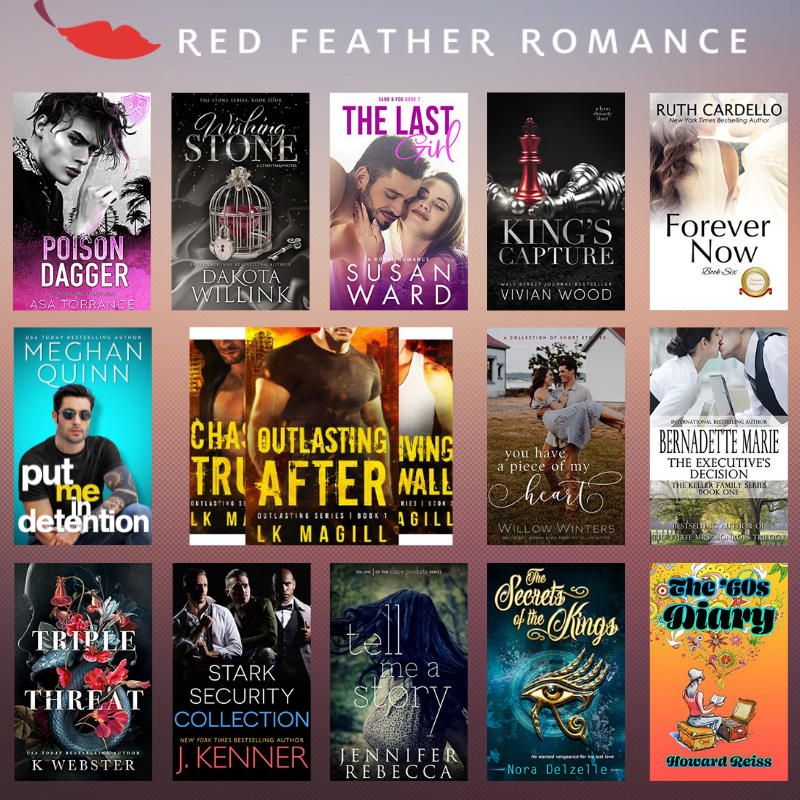 RedFeatherRom's tweet photo. Take a peek at today's romance deals and freebies at https://t.co/0w8O6Zc9W3! 📖 👀 ❤️ #amreading #romance #books https://t.co/ZbMZMbvtH6
