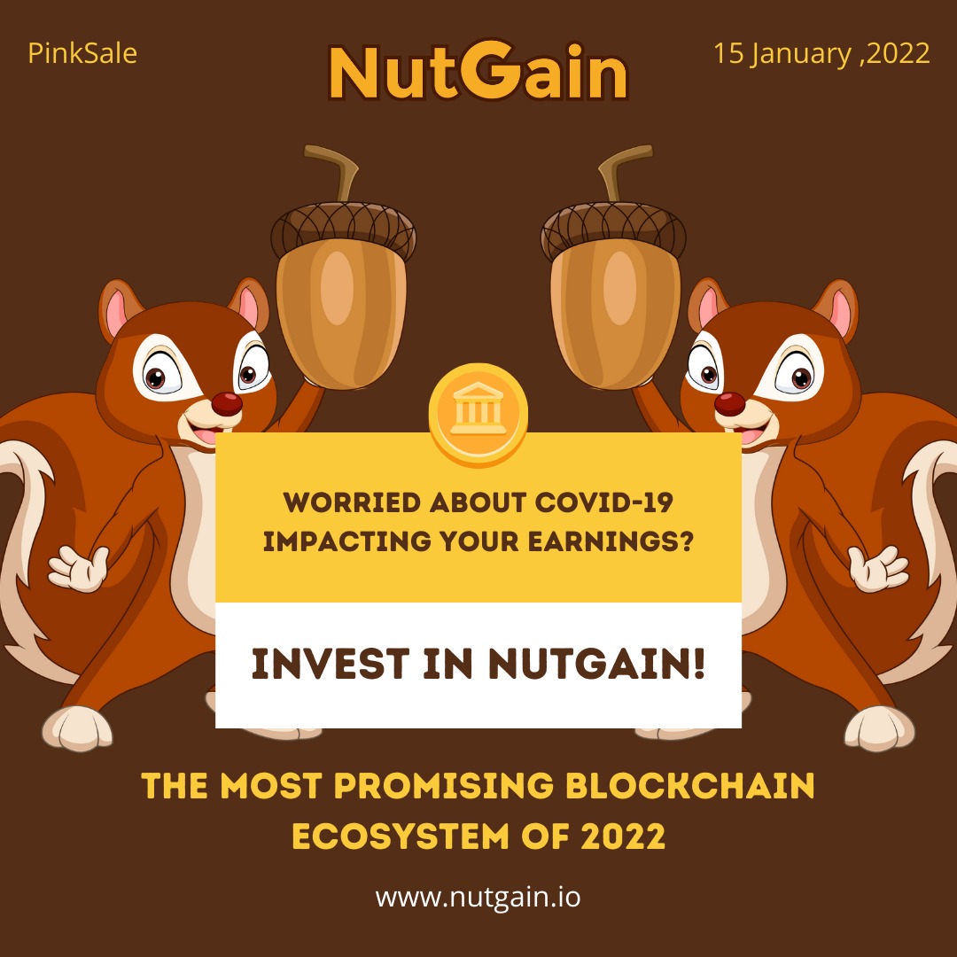 NutGainOfficial's tweet photo. 🛰️Yes, the most promising Blockchain Ecosystem by far. 🚀🛰️
🎁Invest in NutGain and Earn consistent income in BUSD to substitute your day job! Covid or no covid, you are sorted!!
#NutGain #NUTG #PinkSale #NFTgiveaway https://t.co/9pGvmtItXs
