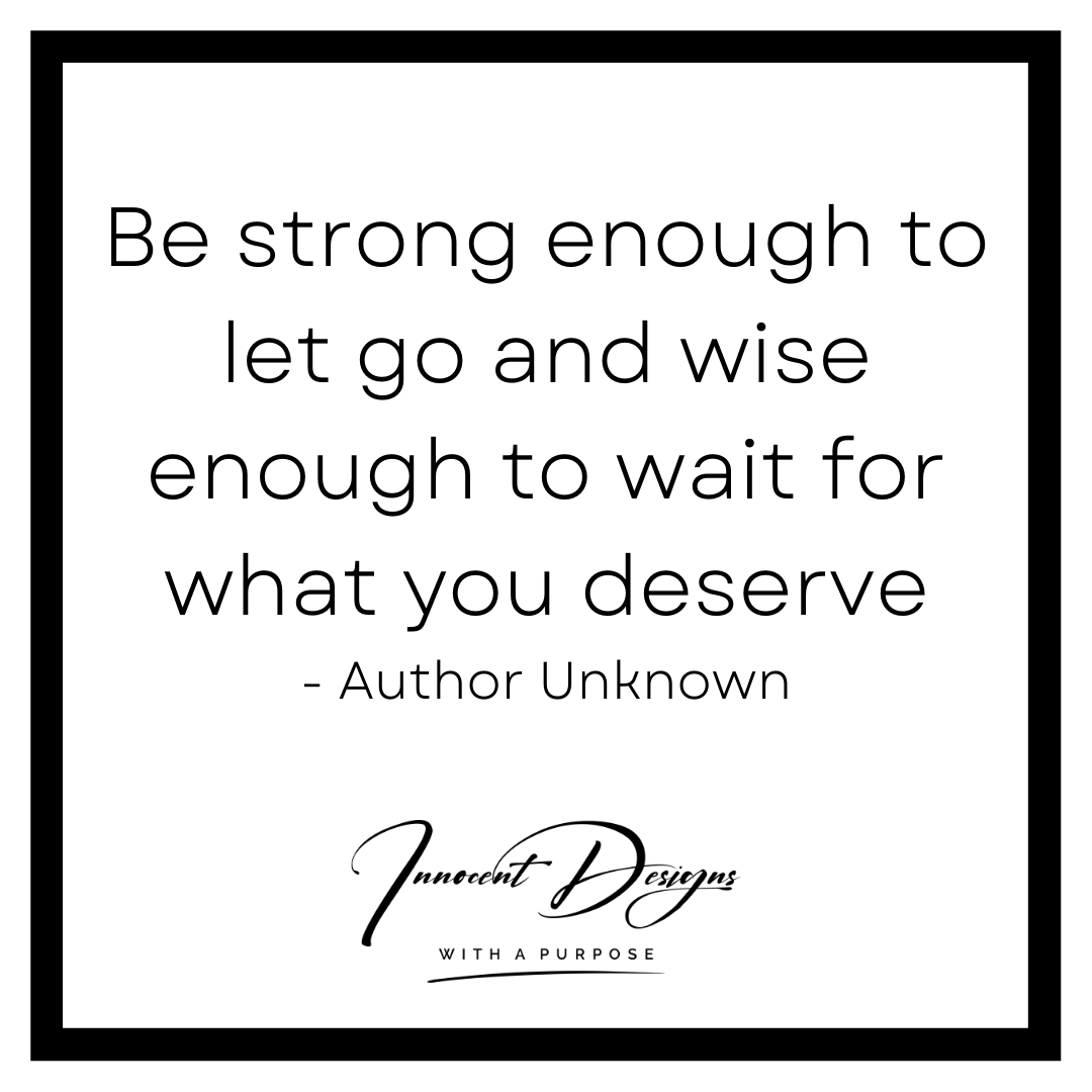 DesignsInnocent's tweet photo. Tuesday Motivation!

Know when to let go . . . .

#motivation #lettinggo #2022 #innocentdesigns #bestrong #youdeserveit https://t.co/UCos6j0iQn