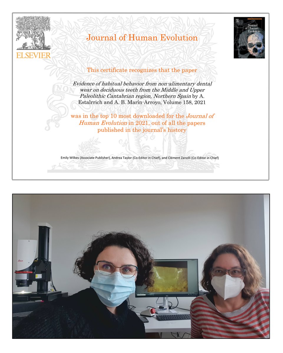 🎉Top 10! 

Our paper about the behavior of #Paleolithic kids is one of the top 10 most downloaded papers EVER published in Journal of Human Evolution!

🗞️Link: sciencedirect.com/science/articl…