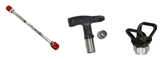 NEW! Extensions, Tips and Guards
The right tools make your project go smoothly. Extensions add to efficiency and save time. Paint those hard-to-reach areas with ease. Guards protect the gun/extension and have accuracy at higher pressures. Pair with our tips, sized to your needs