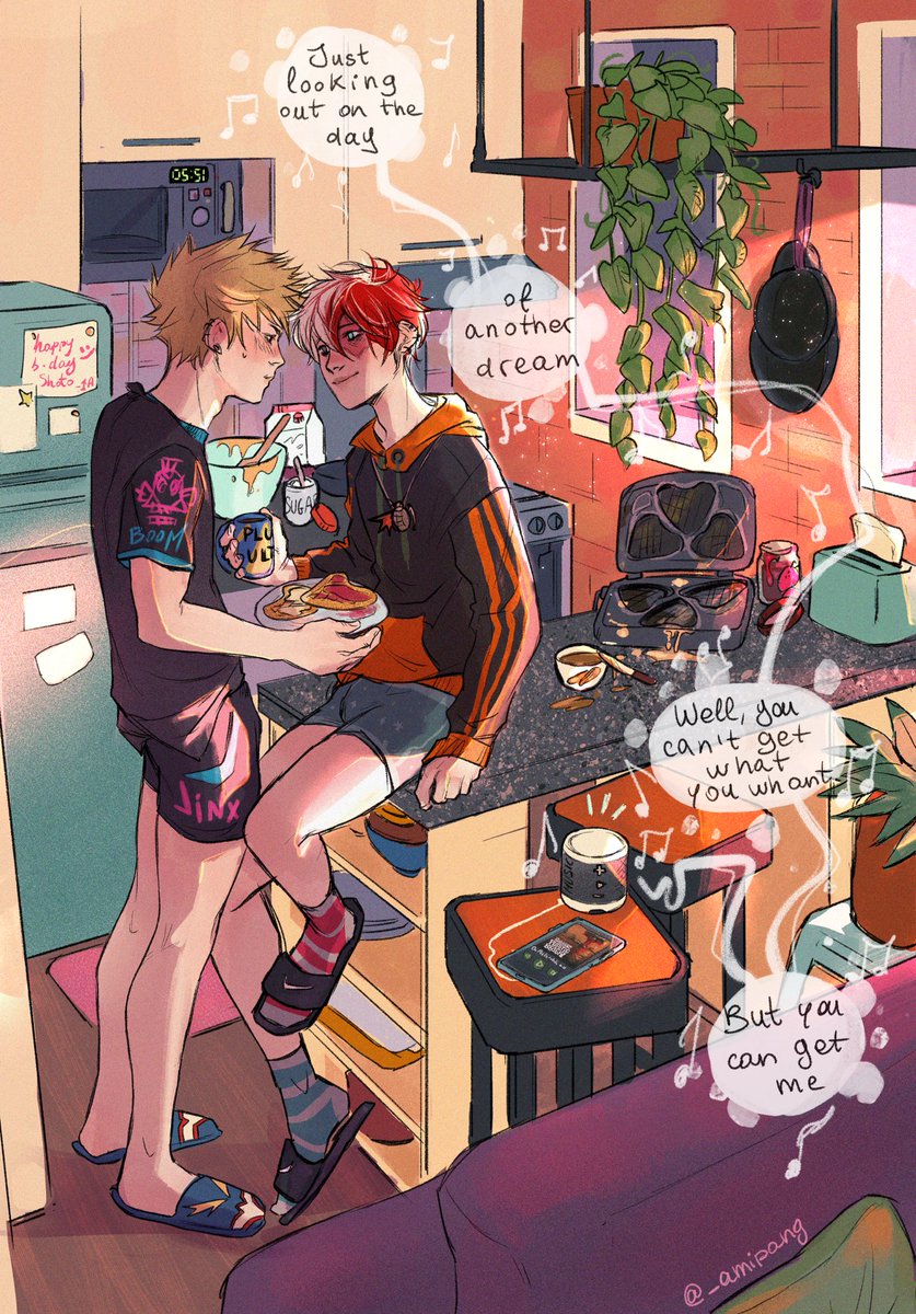 _amipang's tweet image. 🍰 “Aw did you get up early just to make me heart-shaped waffles for my birthday?”

youtu.be/04mfKJWDSzI

#happybirthdayshoto 

#bakutodo #todobaku