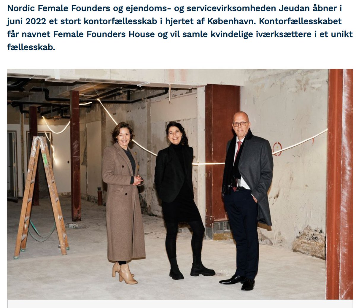Vi har alt for få kvindelige iværksættere i Danmark til trods for talenterne, ideerne og skabertrangen er der.  

Det kan det her stærke initiativ være med til at ændre på 👇💪 #dkbiz

via.ritzau.dk/pressemeddelel…