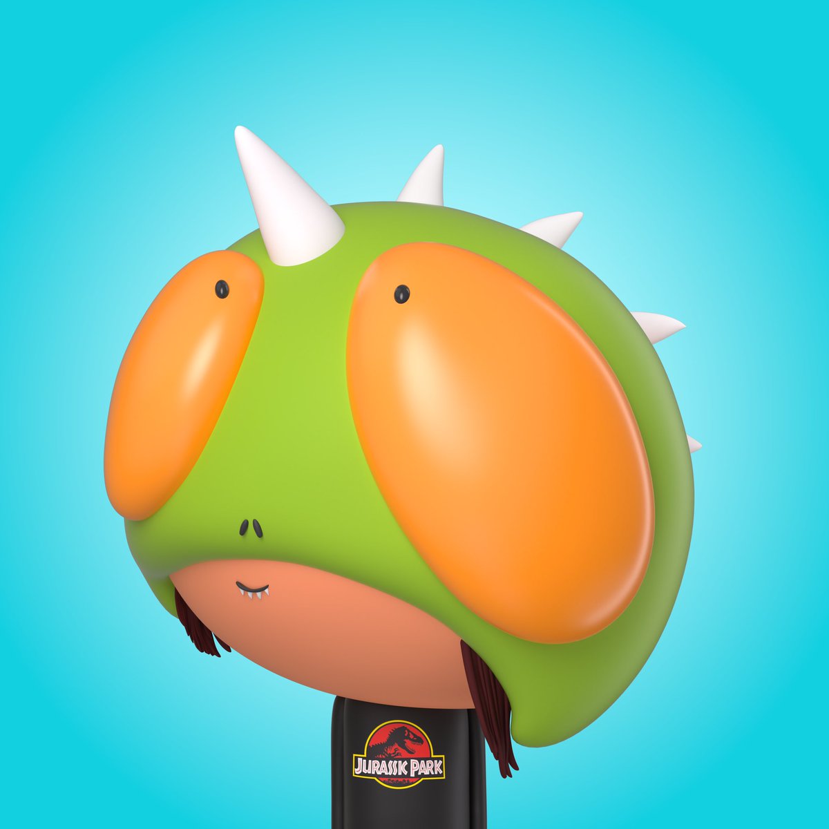 LilHeroesNFT's tweet photo. "'Ooh, Ah.' That's How It Always Starts. But Then Later, There's Running And Screaming." 

Tribute to Jurassic Park 🦖 https://t.co/Al3Oxk1FGd